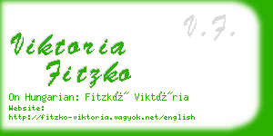 viktoria fitzko business card